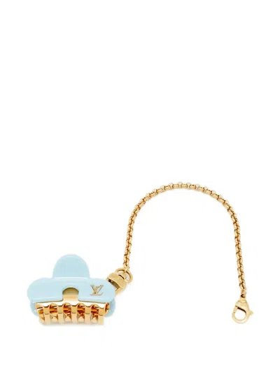 Pre-owned Louis Vuitton Hair-clip Bag Charm In Blue