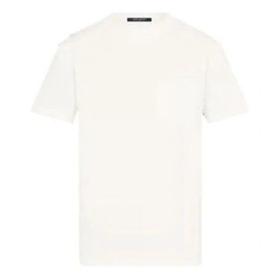 Pre-owned Louis Vuitton Half Damier Pocket T-shirt 'white'
