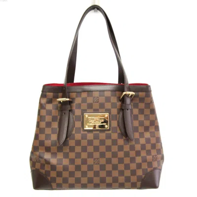 Pre-owned Louis Vuitton Hampstead Brown Canvas Tote Bag ()