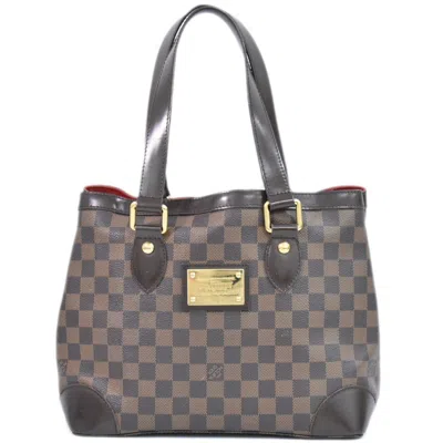 Pre-owned Louis Vuitton Hampstead Brown Canvas Tote Bag ()