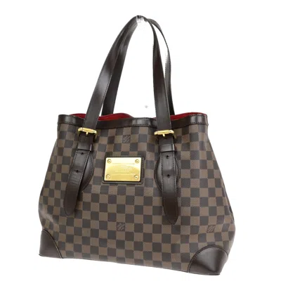 Pre-owned Louis Vuitton Hampstead Canvas Shoulder Bag () In Brown