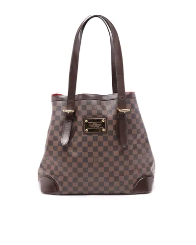 Pre-owned Louis Vuitton Hampstead Gm Bag In Brown
