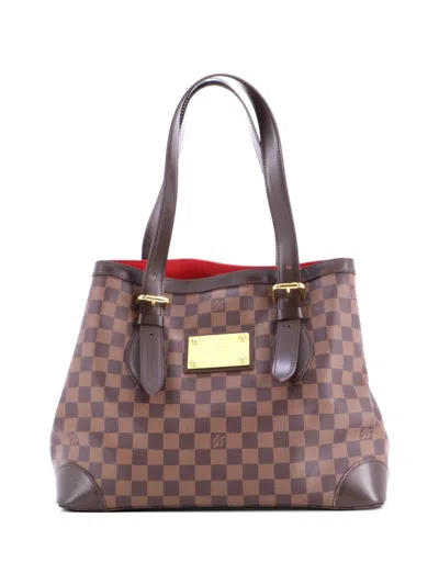 Pre-owned Louis Vuitton Hampstead Handbag Damier Gm Tote Bag In Brown