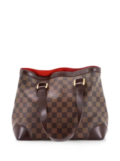 Pre-owned Louis Vuitton Hampstead Handbag Damier Pm Tote Bag In Brown