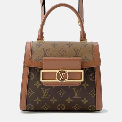 Pre-owned Louis Vuitton Handbag Monogram Reverse Dauphine Capital Shoulder Bag