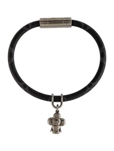 Pre-owned Louis Vuitton Hang It Bracelet, 7" In Black
