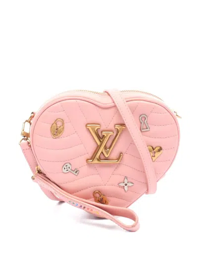 Pre-owned Louis Vuitton Heart Lock Wave Shoulder Bag In Pink
