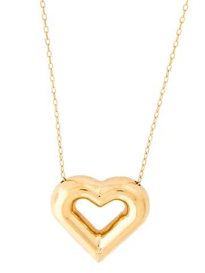 Pre-owned Louis Vuitton Heart Pendant Necklace, 33.5" In Multi