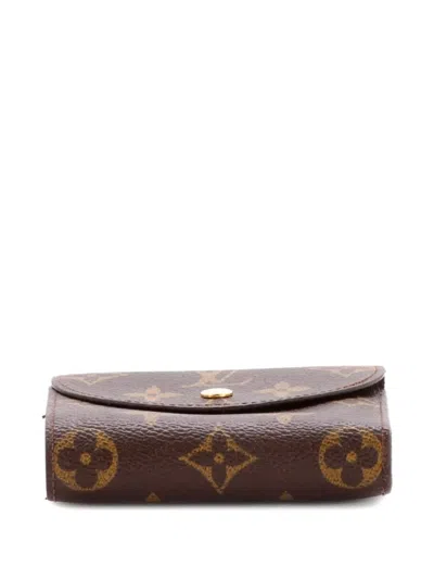 Pre-owned Louis Vuitton Helene Wallet Monogram Canvas Small Wallets In Brown