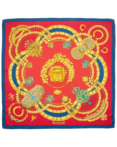 Pre-owned Louis Vuitton Hermes Silk Kosmima 90cm Scarf (authentic Pre-loved)