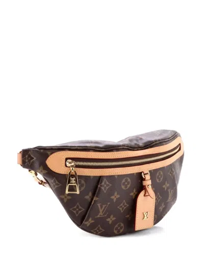 Pre-owned Louis Vuitton High Rise Bum Bag Monogram Canvas Belt Bag In Brown