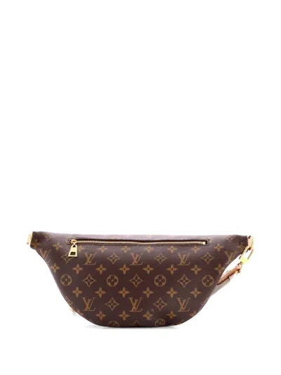 Pre-owned Louis Vuitton High Rise Bum Bag Monogram Canvas Belt Bag In Brown
