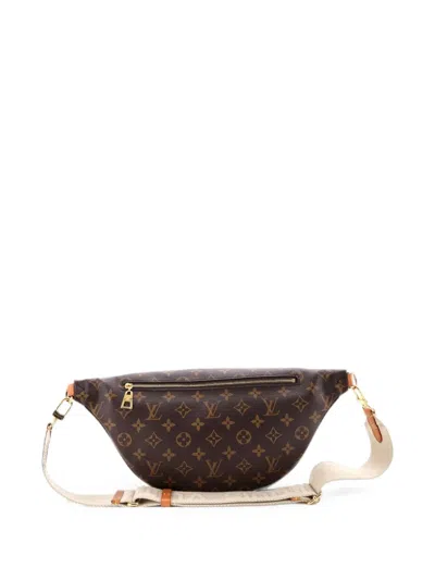 Pre-owned Louis Vuitton High Rise Bum Bag Monogram Canvas Belt Bag In Brown