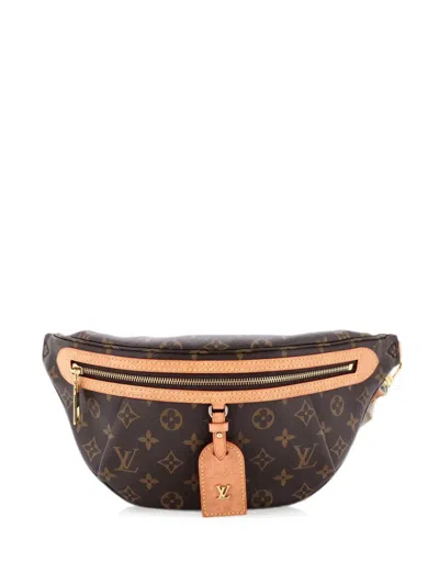 Pre-owned Louis Vuitton High Rise Bum Bag Monogram Canvas Belt Bag In Brown
