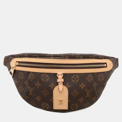Pre-owned Louis Vuitton High Rise Ivory Monogram In Brown