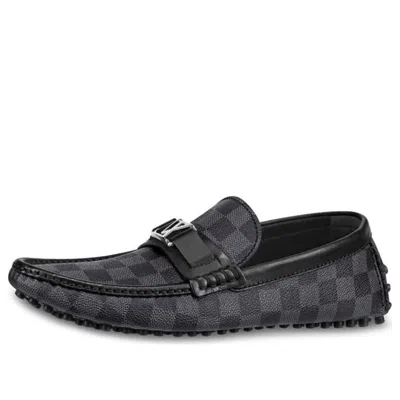 Pre-owned Louis Vuitton Hockenheim Moccasin Shoes 'grey'