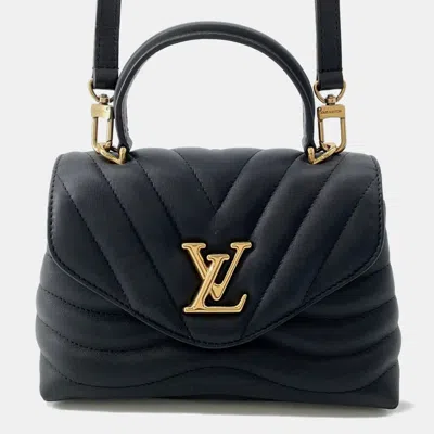 Pre-owned Louis Vuitton Hold Me Noir Leather Bag In Black