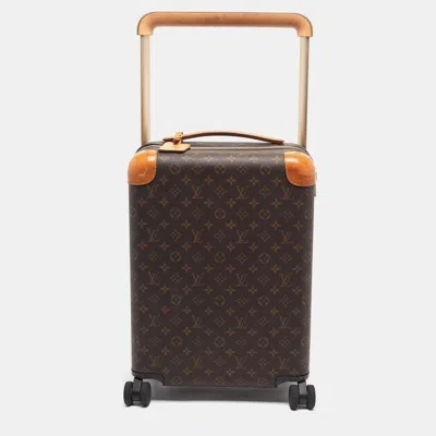 Pre-owned Louis Vuitton Horizon 50 Monogram Canvas Suitcase In Brown
