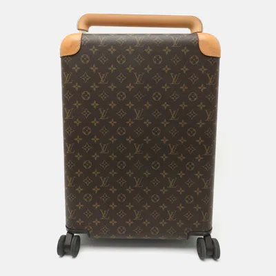 Pre-owned Louis Vuitton Horizon 50 Monogram Canvas Suitcase In Brown