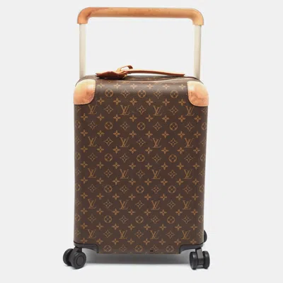Pre-owned Louis Vuitton Horizon 50 Monogram Canvas Suitcase In Brown