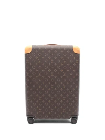 Pre-owned Louis Vuitton Horizon 55 Suitcase In Brown