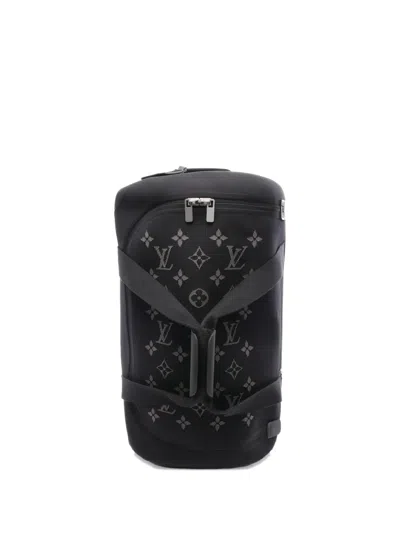 Pre-owned Louis Vuitton Horizon Soft 2r55 Holdall In Black
