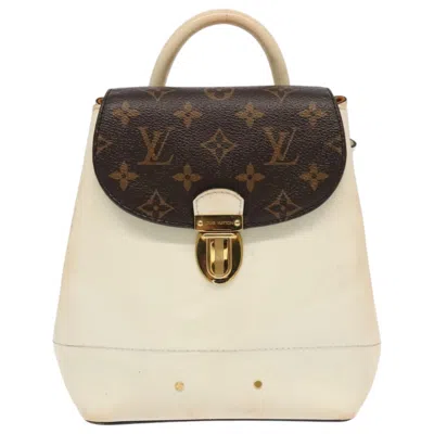 Pre-owned Louis Vuitton Hot Springs White Leather Backpack Bag ()