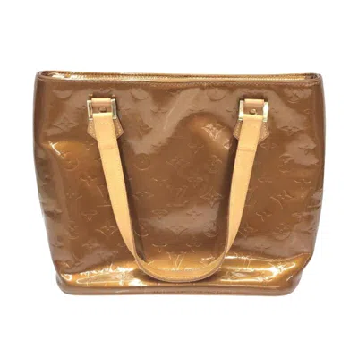 Pre-owned Louis Vuitton Houston Brown Patent Leather Tote Bag ()
