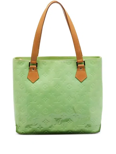 Pre-owned Louis Vuitton Houston Tote Bag In Green