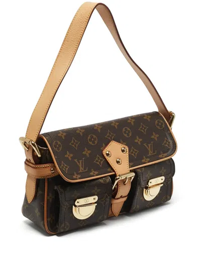 Pre-owned Louis Vuitton Hudson Monogram Tote Bag In Brown