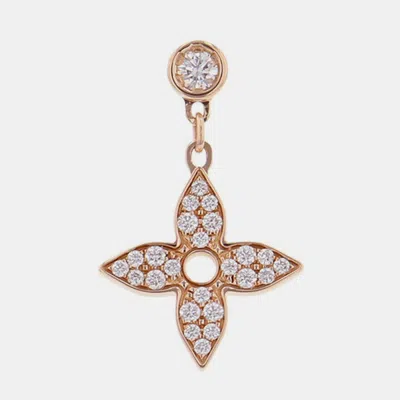 Pre-owned Louis Vuitton Idylle Blossom Single Earring 18k Pink Gold