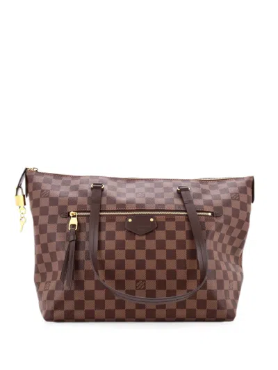 Pre-owned Louis Vuitton Iena Tote Damier Mm Shoulder Bag In Brown