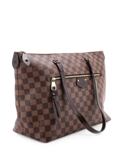 Pre-owned Louis Vuitton Iena Tote Damier Mm Shoulder Bag In Brown