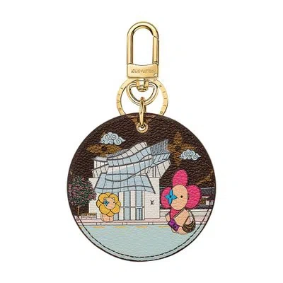 Louis Vuitton Illustre Xmas Seoul Bag Charm And Key Holder In Brown