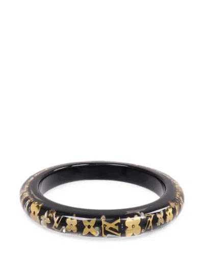 Pre-owned Louis Vuitton Inclusion Crystal Bangle In Black