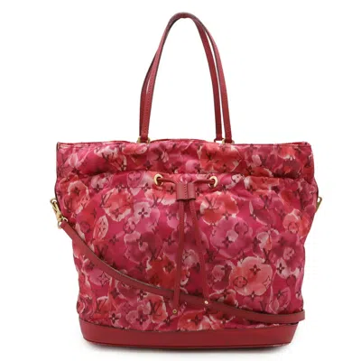 Pre-owned Louis Vuitton Indian Rose Nylon Tote Bag ()