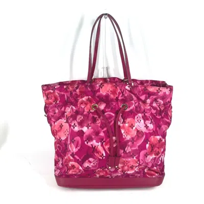 Pre-owned Louis Vuitton Indian Rose Pink Nylon Leather Shoulder Bag Tote Bag () In Indian Rose, Pink