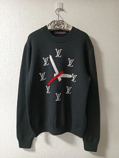 Pre-owned Louis Vuitton Intarsia Clock Logo Sweater
