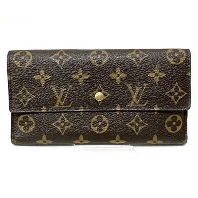 Pre-owned Louis Vuitton International Brown Canvas Wallet  ()