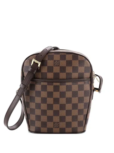 Pre-owned Louis Vuitton Ipanema Handbag Damier Pm Crossbody Bag In Brown