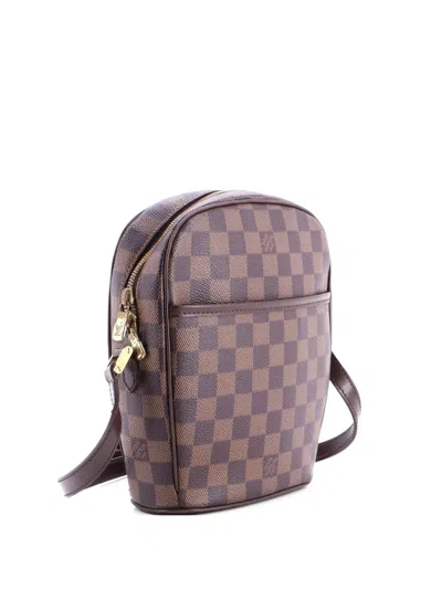 Pre-owned Louis Vuitton Ipanema Handbag Damier Pm Crossbody Bag In Brown