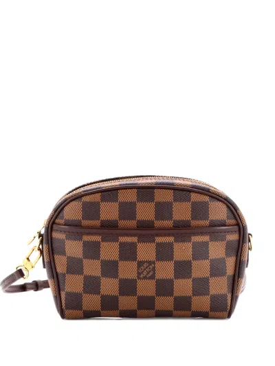 Pre-owned Louis Vuitton Ipanema Pochette Damier Crossbody Bag In Brown