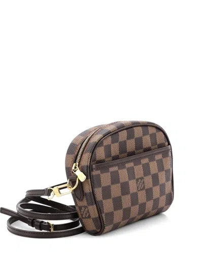 Pre-owned Louis Vuitton Ipanema Pochette Damier Crossbody Bag In Brown
