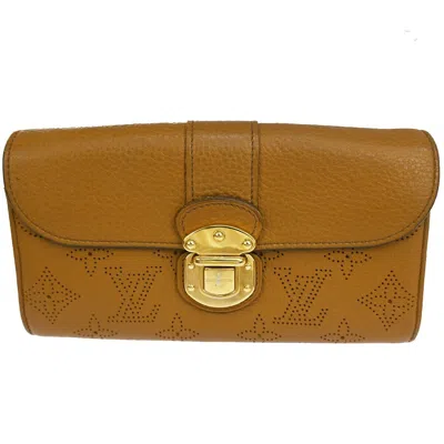 Pre-owned Louis Vuitton Iris Camel Leather Wallet  ()