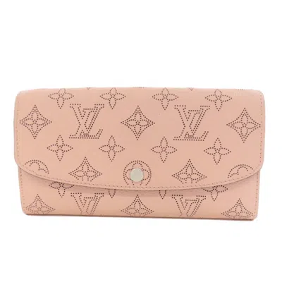 Pre-owned Louis Vuitton Iris Pink Leather Long Wallet (bi-fold) ()