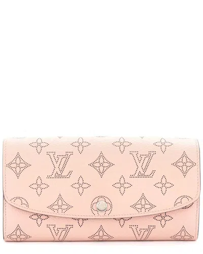 Pre-owned Louis Vuitton Iris Wallet Nm Mahina Leather (authentic Pre-loved)