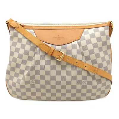 Pre-owned Louis Vuitton Ivory Damier Azur Shoulder Bag ()