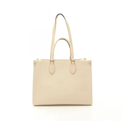 Pre-owned Louis Vuitton Ivory Leather Tote Bag ()
