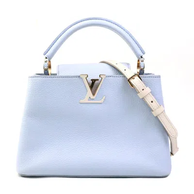 Pre-owned Louis Vuitton Ivory Light Purple Leather Handbag Shoulder Bag ()