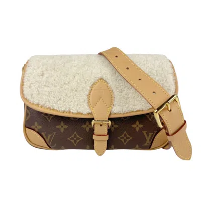 Pre-owned Louis Vuitton Ivory Monogram Canvas Shoulder Bag () In Multi